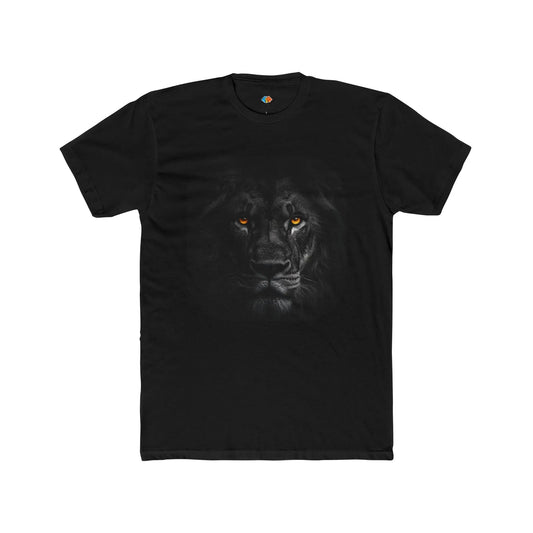 Unisex Cotton Crew Tee - Bold Lion Design - Trends Zone