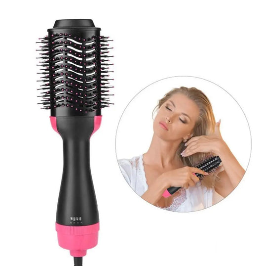 One - Step Electric Hair Dryer & Volumizing Styler – Smooth, Straighten, Curl & Shine! - Trends Zone