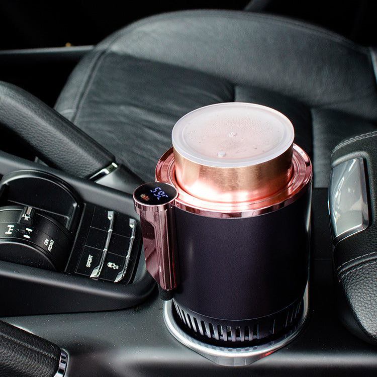 🚗 2-in-1 Smart Car Cup Warmer & Cooler | Digital Temperature Control ☕❄️ - Trends Zone