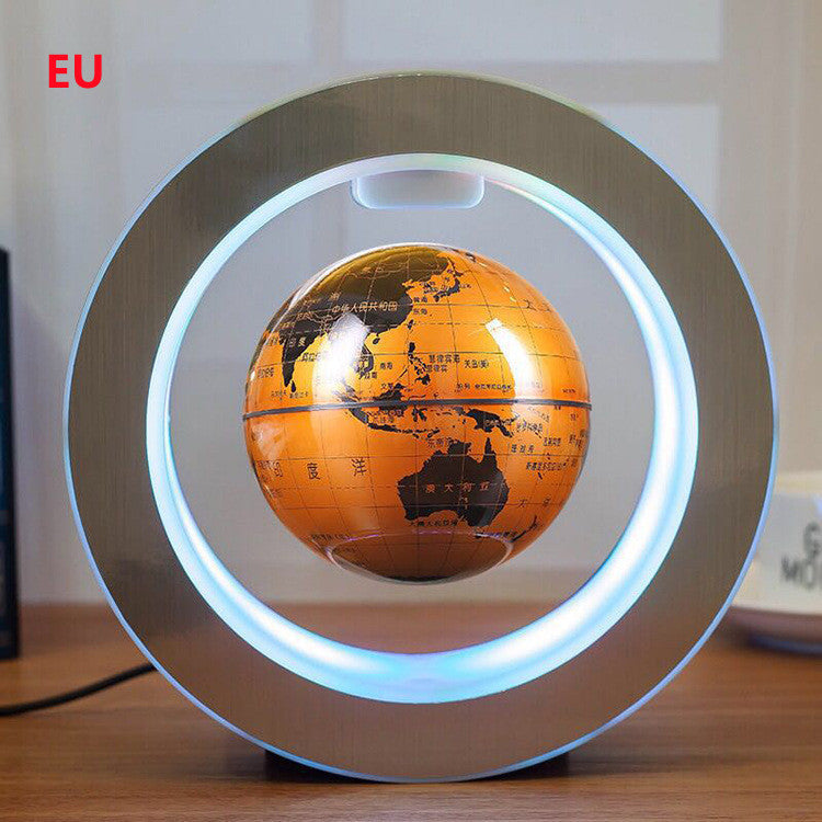 Round LED World Map Floating Globe Magnetic Levitation Light Anti Gravity Magic - Trends Zone