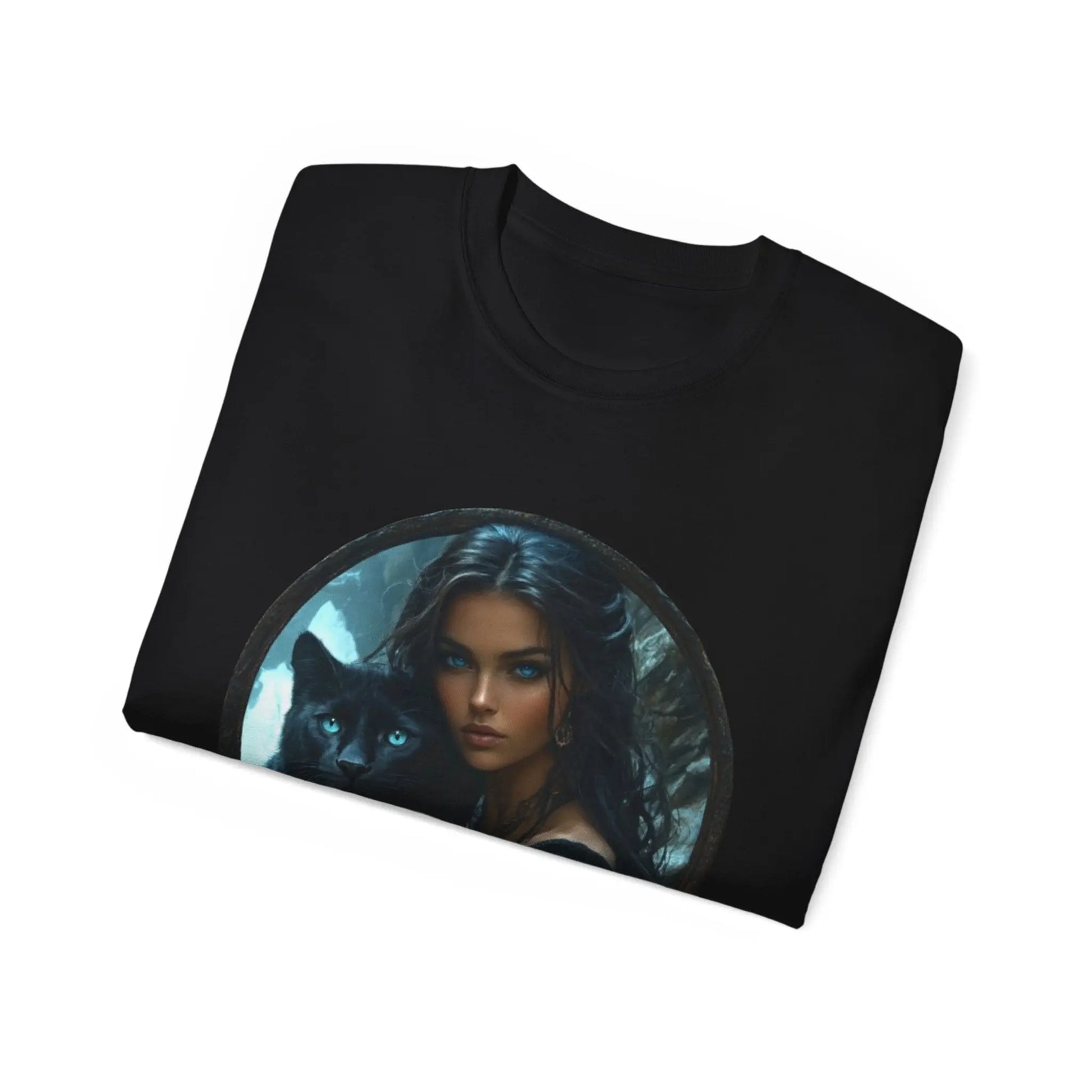 Black Panther and Woman Unisex Ultra Cotton Tee - Enchanting Design for Animal Lovers - Trends Zone