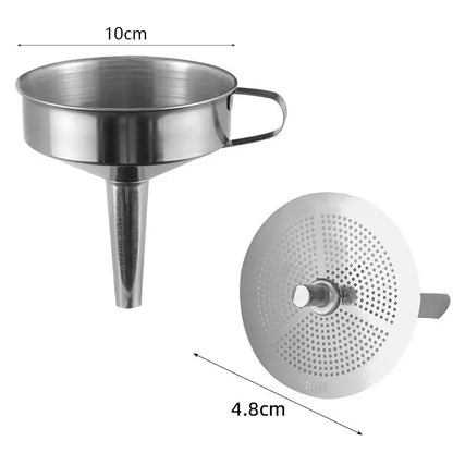 CleanPour Stainless Steel Funnel & Strainer - Trends Zone