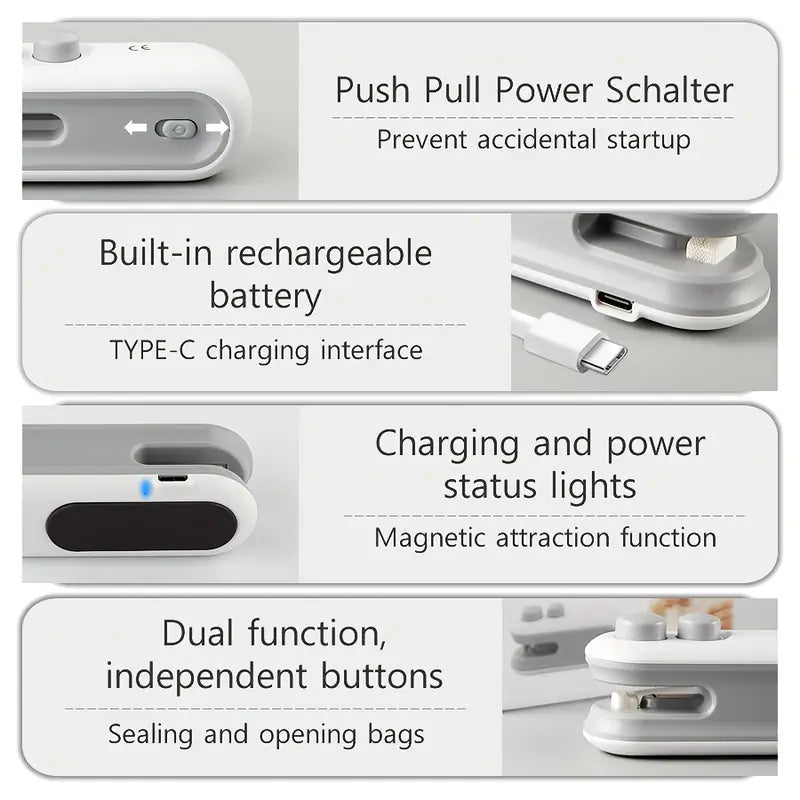 Portable USB Rechargeable Bag Sealer - Trends Zone