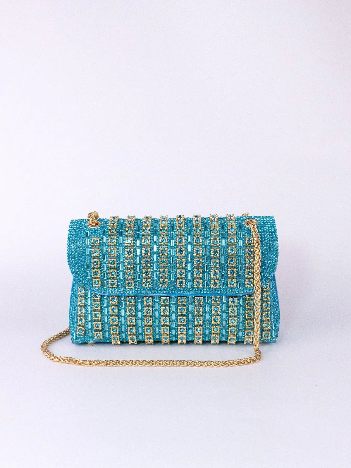 New Elegant Evening Dress Style Brooch-Adorned Clutch Bag with Rhinestones Chain Strap and Cheongsam Design for Formal Occasions