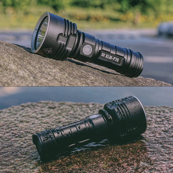 Super Bright Rechargeable LED Flashlight | Long-Range Outdoor Flashlight 500m | Heavy-Duty & Waterproof