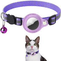 Reflective Collar Waterproof Holder Case For Airtag Air Tag Airtags Protective Cover Cat Dog Kitten Puppy Nylon Collar - Trends Zone