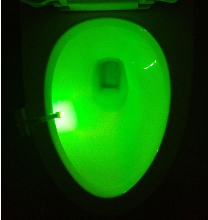 Motion Sensor Toilet Night Light | 8-Color LED, Battery Powered, Fits Any Toilet - Trends Zone