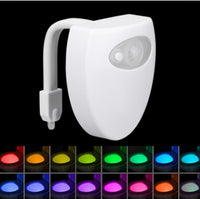 Motion Sensor Toilet Night Light | 8-Color LED, Battery Powered, Fits Any Toilet - Trends Zone