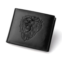 Men's Zipper Wallet Lion Embossed Pattern Animal - Trends Zone