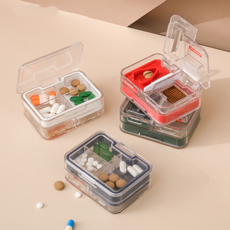 💊 Portable Medicine Cutter & Storage Box | 3-in-1 Compact Organizer 🌟 - Trends Zone