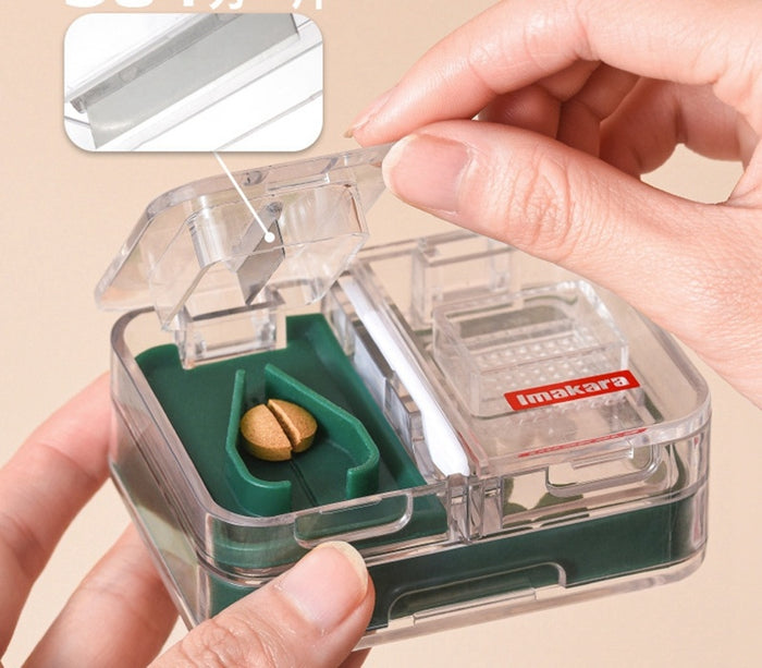 💊 Portable Medicine Cutter & Storage Box | 3-in-1 Compact Organizer 🌟