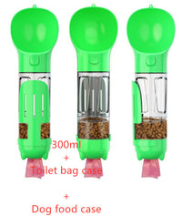 Pet Water Bottle Feeder Bowl Garbage Bag Storage Portable Pet Outdoor Travel 3 In 1 Dog Water Bottle - Trends Zone