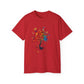 Colorful Tree and Butterfly Ultra Cotton Tee - Nature Inspired Design - Trends Zone