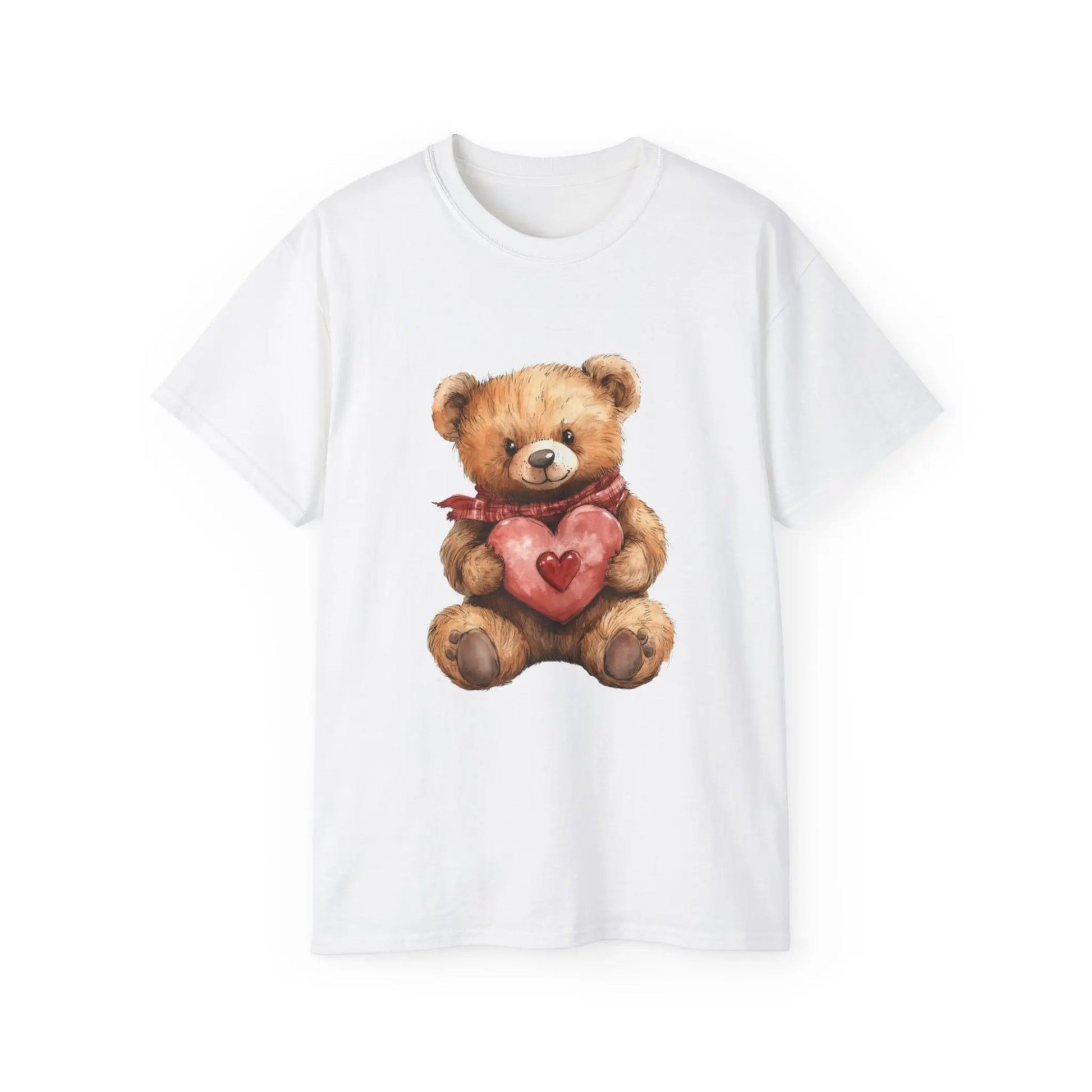 Cute Bear Heart Unisex Ultra Cotton Tee | Perfect for Valentine's Day - Trends Zone