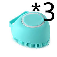 Silicone Dog Bath Massage Gloves Brush Pet Cat Bathroom Cleaning Tool Comb Brush For Dog Can Pour Shampoo Dog Grooming Supplies - Trends Zone