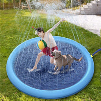 Non-Slip Splash Pad For Kids And Pet Dog Pool Summer Outdoor Water Toys Fun Backyard Fountain Play Mat - Trends Zone