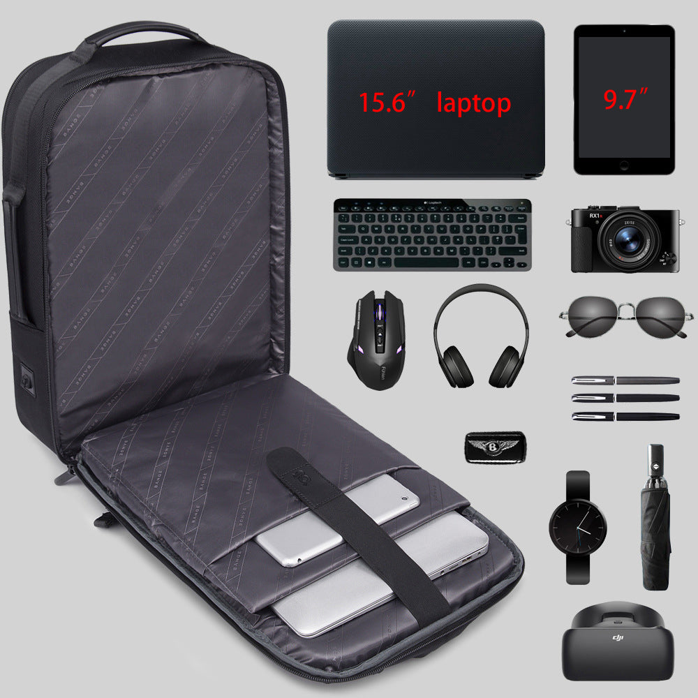 Business Casual Lightweight Backpack Men's Large Capacity Travel Backpack Student Computer School Bag Backpack