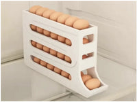 4-Layer Automatic Egg Roller Tray – Large Capacity Refrigerator Storage Box - Trends Zone