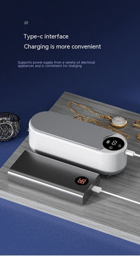 Portable Ultrasonic Glasses Cleaner – USB Rechargeable Smart Cleaning Machine - Trends Zone