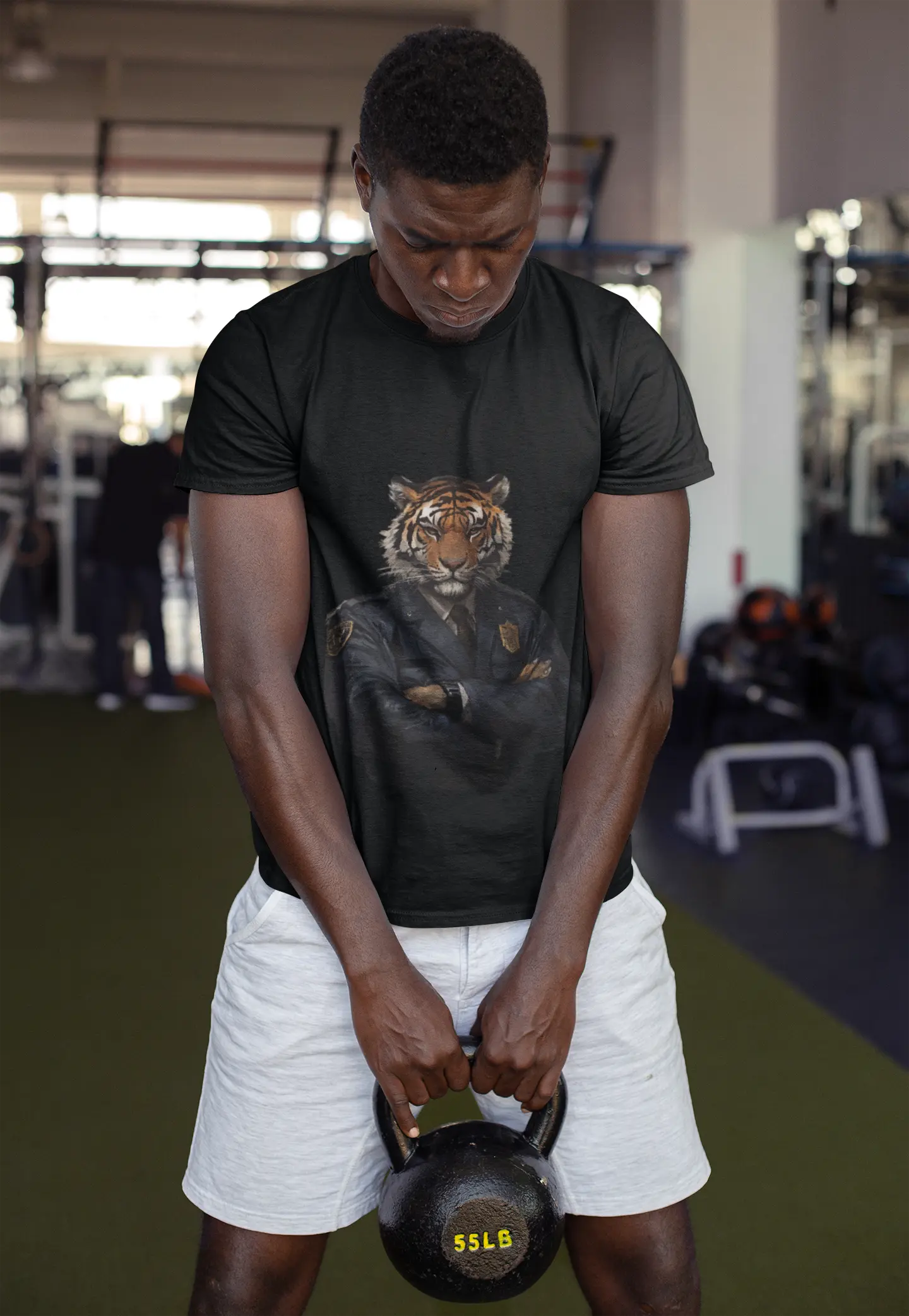 Tiger Police Crew Tee - Unisex Cotton T-Shirt - Trends Zone