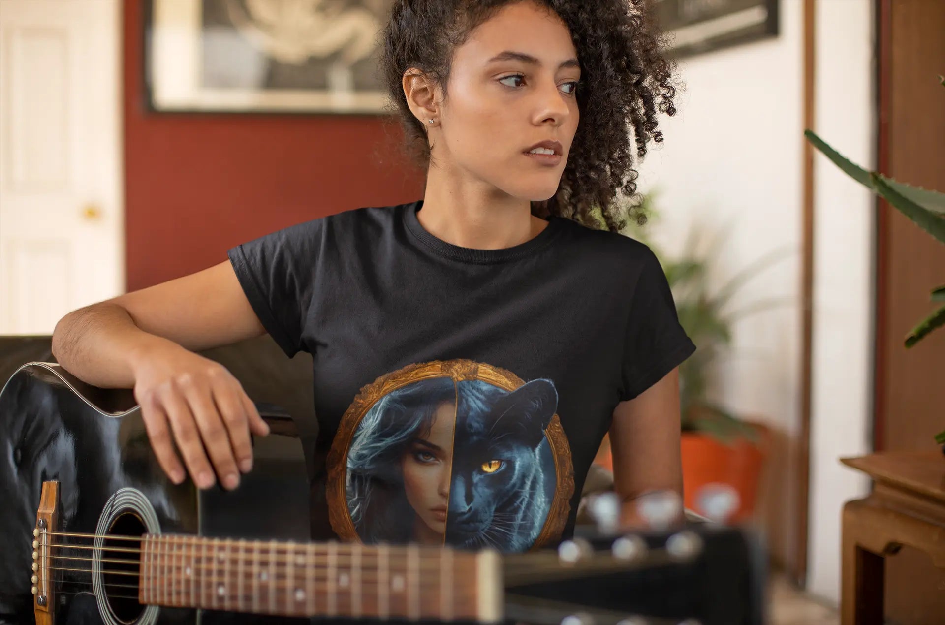 Black Panther & Woman Unisex Ultra Cotton Tee | Perfect for panther Lovers & Everyday Wear - Trends Zone