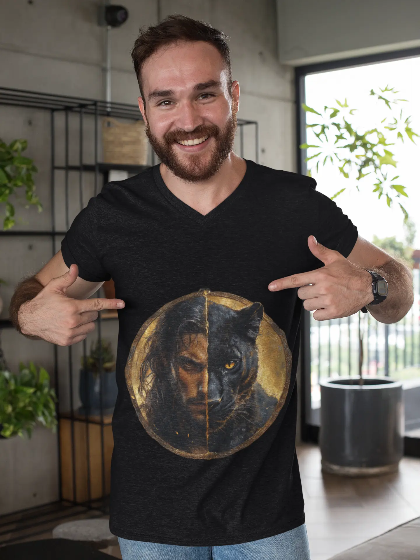 Mystical Panther Unisex Ultra Cotton Tee - Bold Graphic Design - Trends Zone