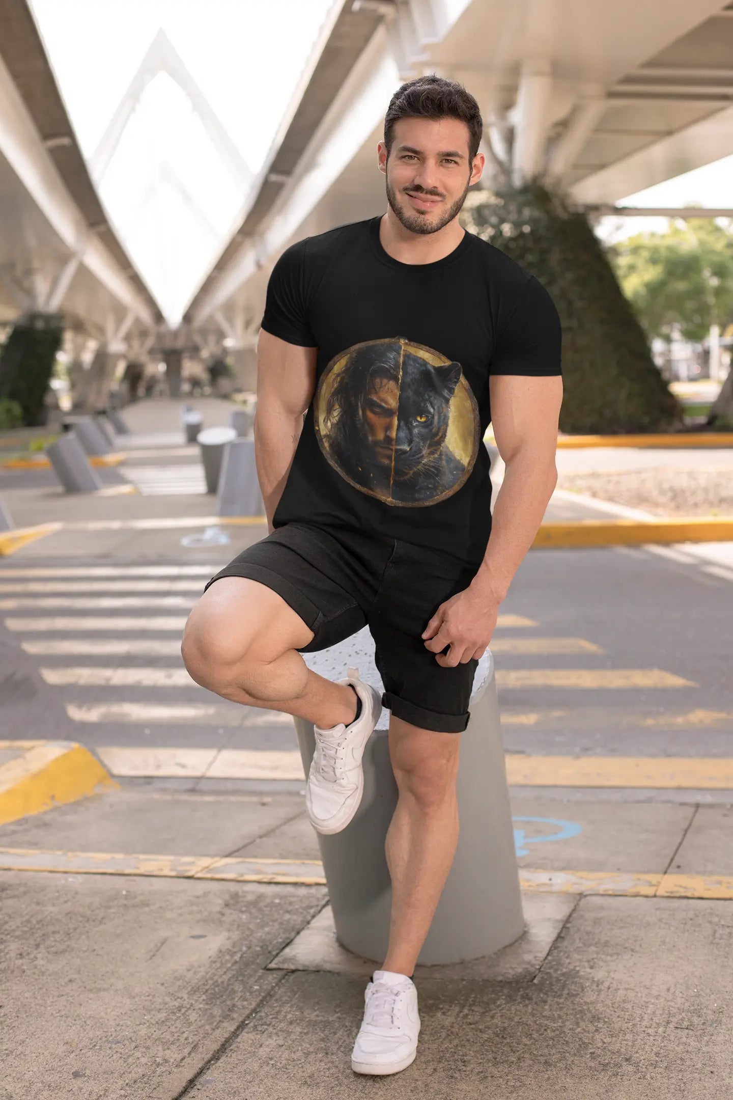 Mystical Panther Unisex Ultra Cotton Tee - Bold Graphic Design - Trends Zone