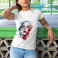 Floral Beauty Ultra Cotton Tee - Artistic Rose Design T-Shirt - Trends Zone