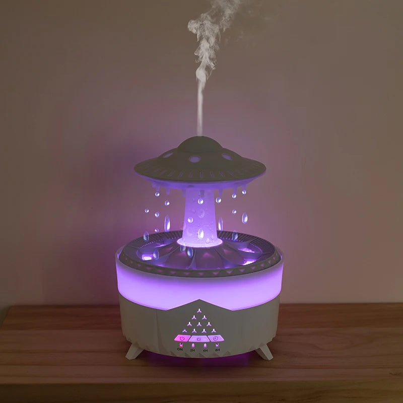 New UFO Raindrop Humidifier Water Drop Air Humidifier USB Aromatherapy Essential Oils Aroma Air Diffuser Household Mist Maker Home Decor - Trends Zone