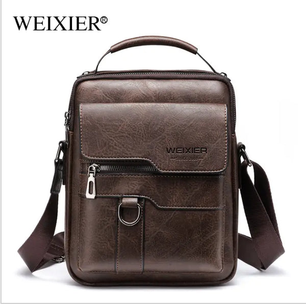 Casual Men Shoulder Bag Vintage Crossbody Bags High Quality Male Bag PU Leather Handbag Capacity Men Messenger Bags Tote Bag