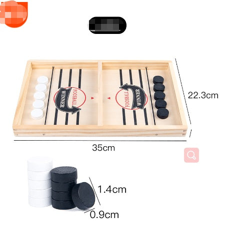 Fast Sling Puck Game – Wooden Table Battle for Kids & Family Fun - Trends Zone