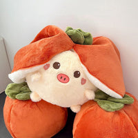 Cute Fruit Turned Strawberry Rabbit Doll Plush Toys Pillow - Trends Zone