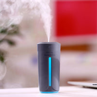 Mini Air Humidifier USB Ultrasonic Humidifier Car Aroma Diffuser Electric Essential Oil Diffuser Cup 7 Color LED Lights - Trends Zone