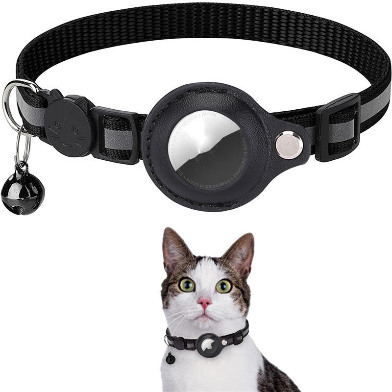 Reflective Collar Waterproof Holder Case For Airtag Air Tag Airtags Protective Cover Cat Dog Kitten Puppy Nylon Collar - Trends Zone