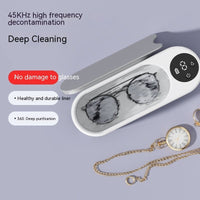 Portable Ultrasonic Glasses Cleaner – USB Rechargeable Smart Cleaning Machine - Trends Zone