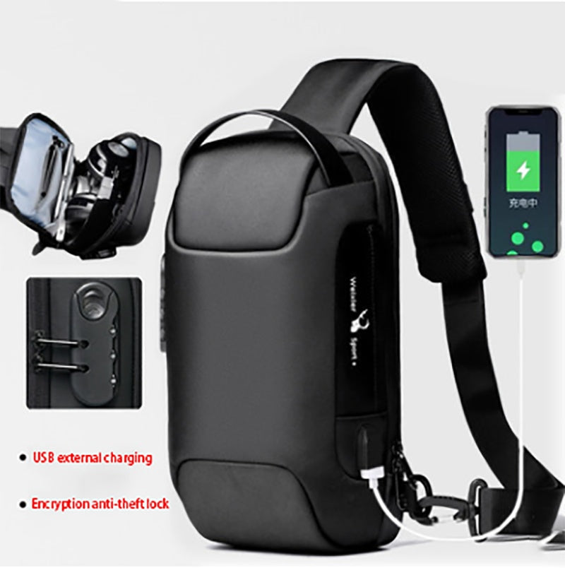 Waterproof Anti-Theft USB Crossbody Bag | Travel & Daily Use - Trends Zone