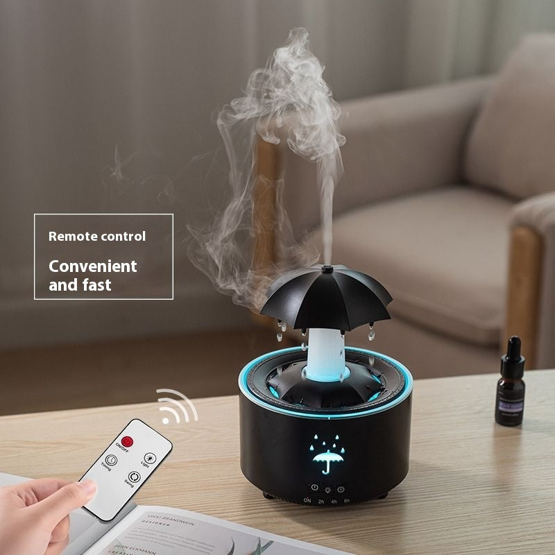 Raindrop Aromatherapy Humidifier Household Office Creativity Water Drop Rotating Humidifier Umbrella Fragrance Machine - Trends Zone