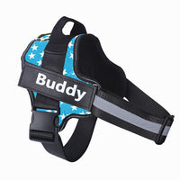 Personalized Dog Harness NO PULL Reflective Breathable Adjustable Pet Harness Vest For Small Large Dog Custom Patch Pet Supplies - Trends Zone