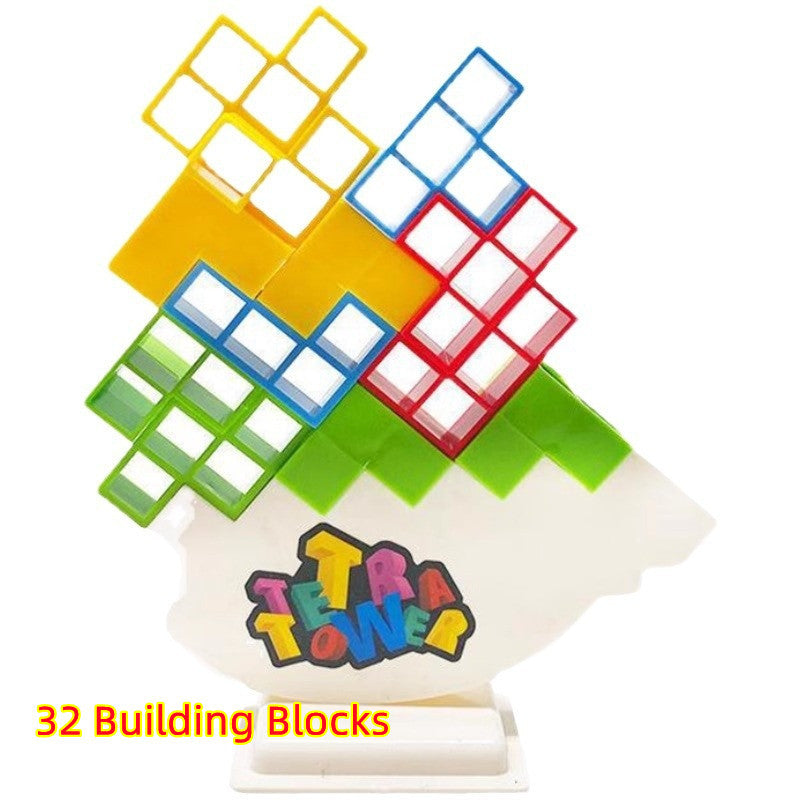 Tetra Tower – Fun & Challenging Indoor Building Block Game for Kids - Trends Zone