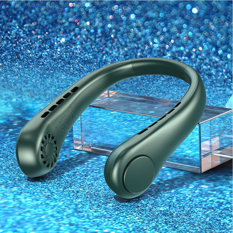 Mini Bladeless Neck Fan | Hands-Free, Rechargeable Air Cooler for Summer Sports & Travel - Trends Zone