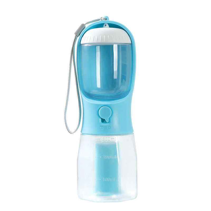 3-in-1 Pet Water Bottle – Food, Water & Waste Bag Dispenser