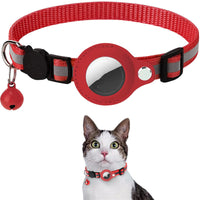 Reflective Collar Waterproof Holder Case For Airtag Air Tag Airtags Protective Cover Cat Dog Kitten Puppy Nylon Collar - Trends Zone