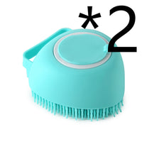 Silicone Dog Bath Massage Gloves Brush Pet Cat Bathroom Cleaning Tool Comb Brush For Dog Can Pour Shampoo Dog Grooming Supplies - Trends Zone