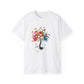Colorful Tree and Butterfly Ultra Cotton Tee - Nature Inspired Design - Trends Zone