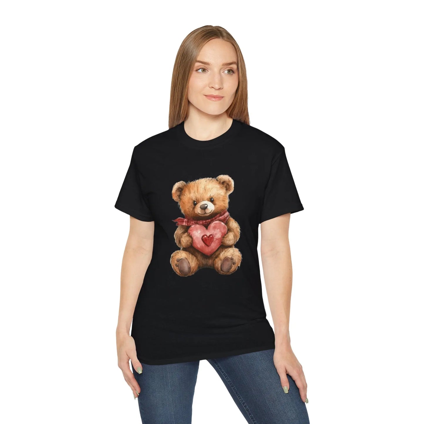 Cute Bear Heart Unisex Ultra Cotton Tee | Perfect for Valentine's Day - Trends Zone