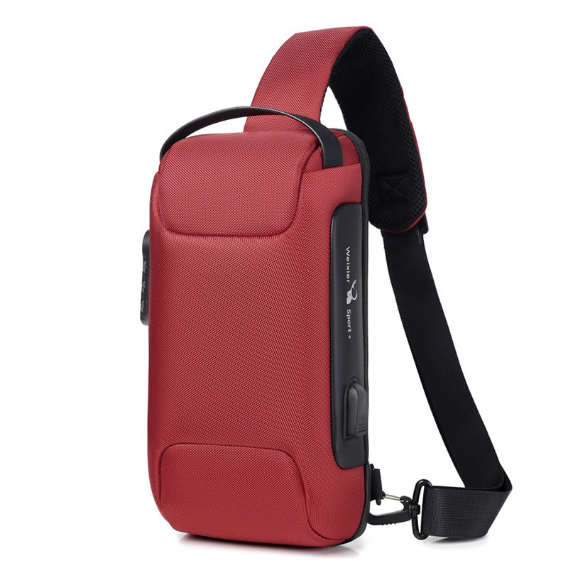 Waterproof Anti-Theft USB Crossbody Bag | Travel & Daily Use - Trends Zone