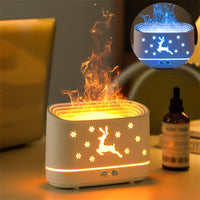 Elk Flame Humidifier Diffuser – Cozy, Festive Aromatherapy with Realistic LED Flame Effect! - Trends Zone