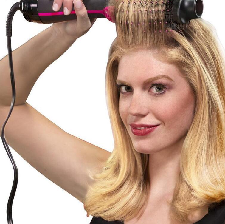 One-Step Electric Hair Dryer & Volumizing Styler – Smooth, Straighten, Curl & Shine! - Trends Zone