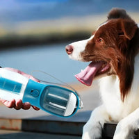 3-in-1 Pet Water Bottle – Food, Water & Waste Bag Dispenser