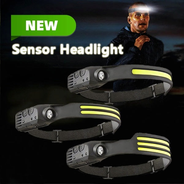 USB Rechargeable LED Headlamp - Waterproof, Ultra-Light, 360° View for Camping & Outdoor Adventures